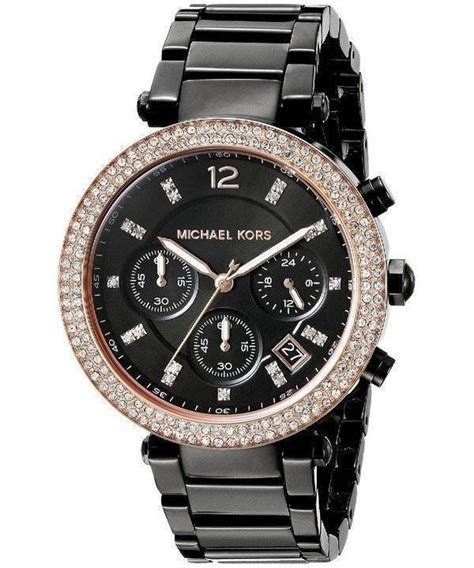 montre michael kors noire femme|Michael Kors watch model nadja.